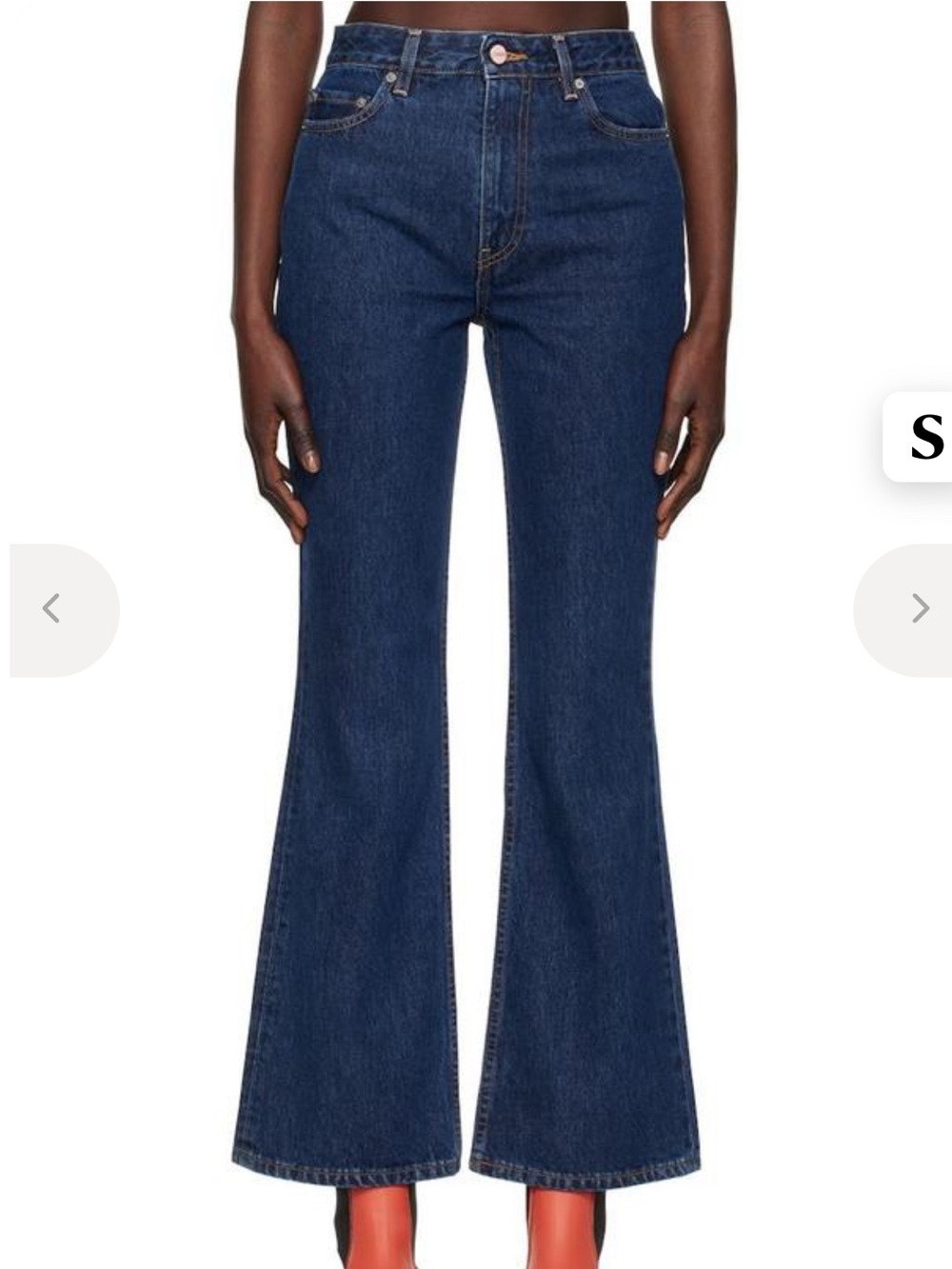 Ganni Dark Blue Betzy Jeans